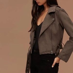 ARITZIA | Talula Morton Faux Suede Moto Jacket | Small